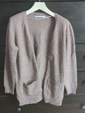 ONLY Dusty Rose Open-Front Pocket Cardigan